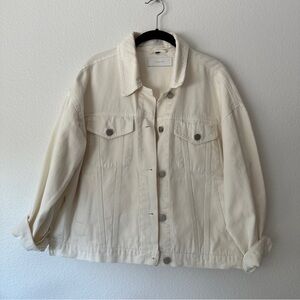 [BLANKNYC] Off-White Denim Jacket - Size Small, Relaxed Fit